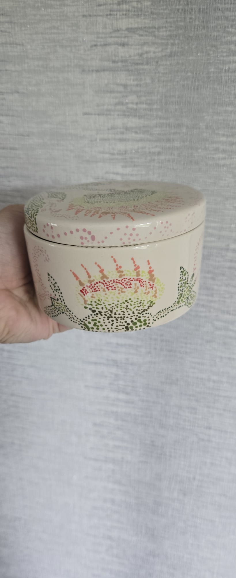 Bloom Within – Hand-Painted Ceramic Lidded Bowl