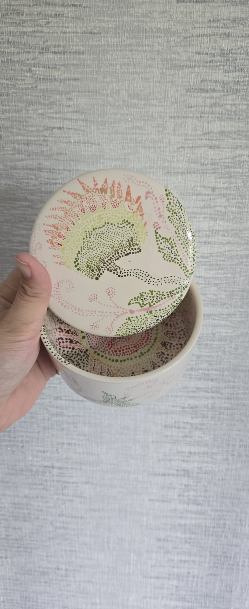 Bloom Within – Hand-Painted Ceramic Lidded Bowl